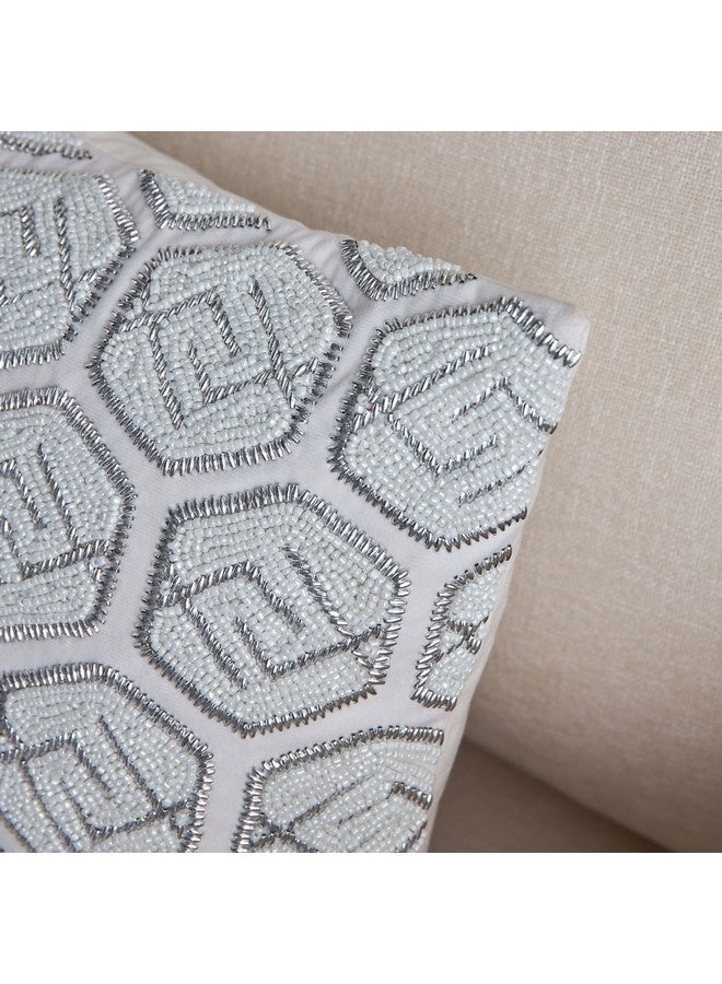 Home Box Glitz Beaded Filled Cushion 40 x 40 cm - Image 4