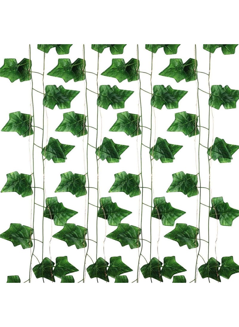 Lazybeee Lazybeee 7Feet Money Plant Home Dcor String with Light Battery Operated Waterproof Copper Lights Vine Garland Hanging for Wall Bedroom Window 30 Led Warm White 4  - Image 4