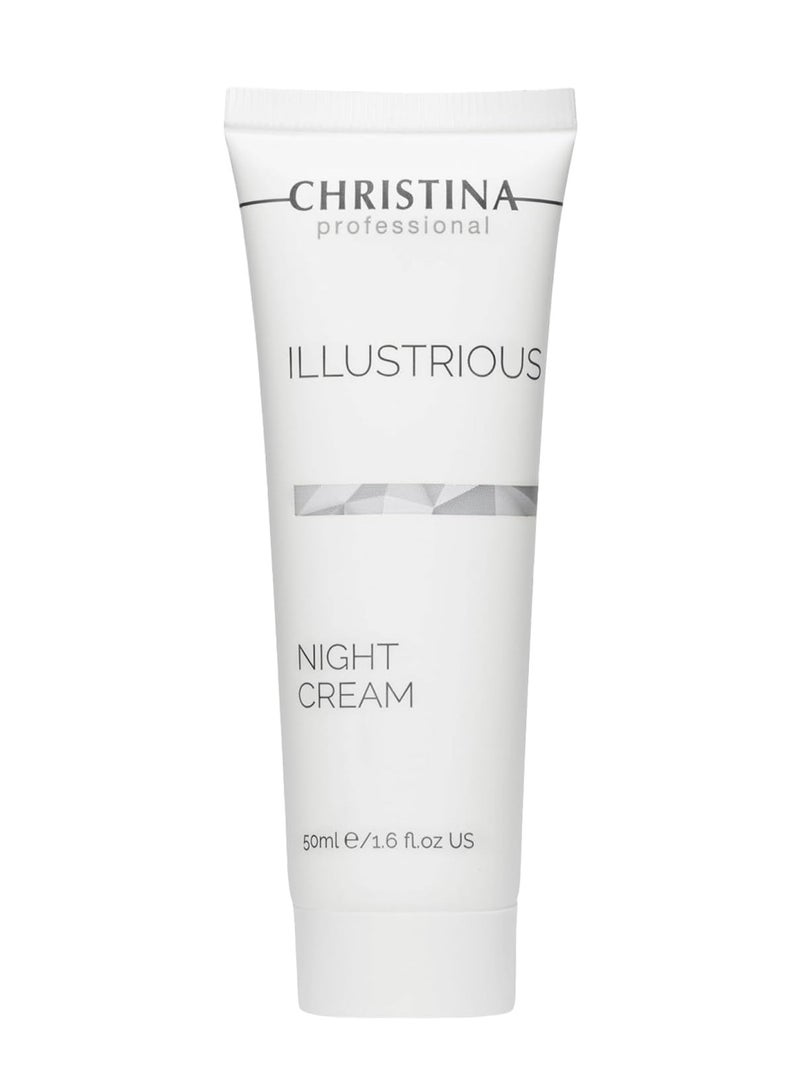 Christina Illustrious Night Cream with Retinol and Vitamin E | Night Cream for Face Rejuvenates and Moisturizes the Skin | Suitable for All Skin Types 50ml / 1.7 fl.oz