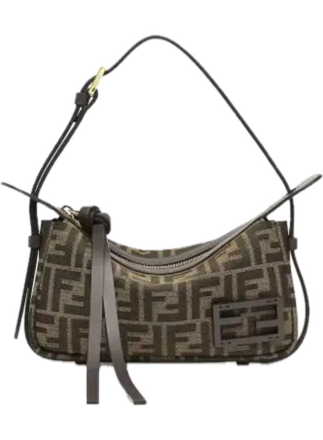 فيندي FF 17*11*8 سم حقيبة يد إيطالية مصنوعة يدويًا على طراز فندي F E N D I - Image 1