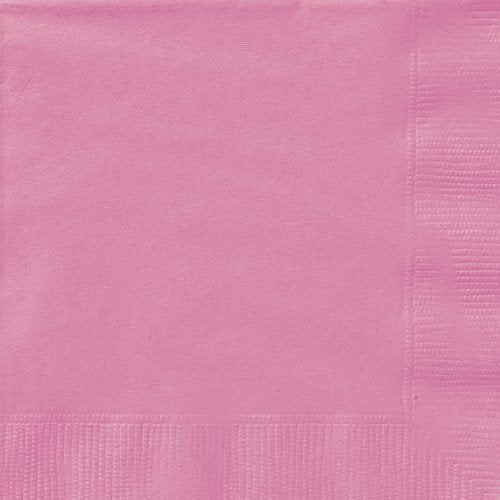 Unique Hot Pink Solid Luncheon Paper Napkins - (Pack of 20) - Elegant & Durable Design - Perfect for Parties, Events & Celebrations - Image 1