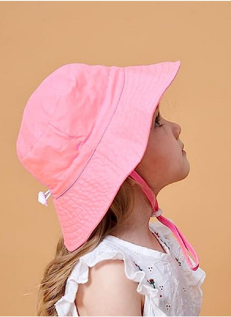 GUDOO Baby Sun Hat Beach Sun Protection Girls Fisherman Hat Toddler Bucket Hat  - Image 5