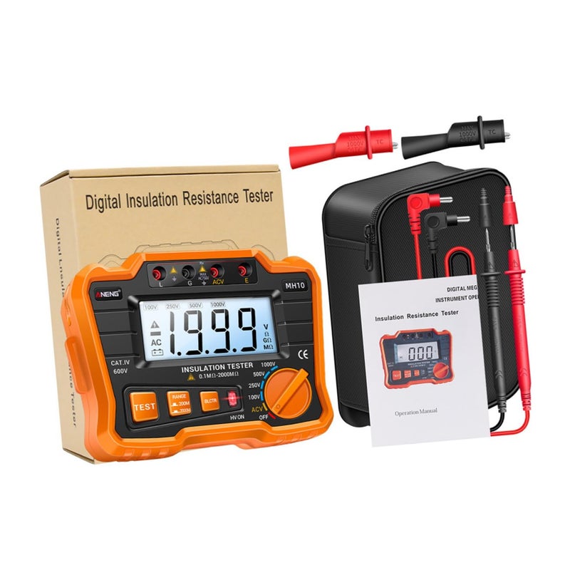 Cabilock جهاز اختبار العزل بشاشة LCD وإضاءة خلفية وقدرة تحميل عالية للمعدات الكهربائية - Image 2