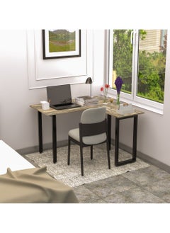 RIGID L Shaped Executive Desk Black 75x120x60cm  - Image 1