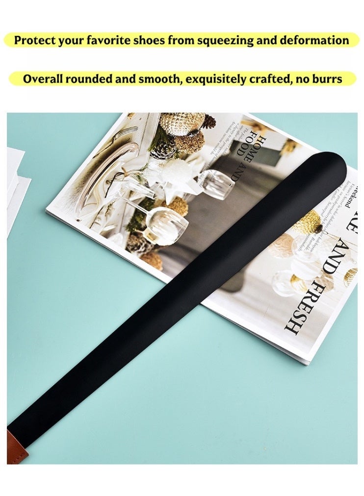 مدخل الأحذية المعدني بمقبض طويل 52.5 سم - مدخل الأحذية الطويل للغاية مناسب لكبار السن والبالغين والأولاد والبنات - Image 2