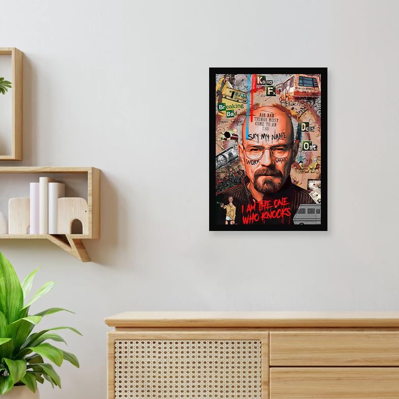 CodersParadise إطارات ملصقات حائط هيزنبرغ الخشبية | 8X12 بوصة (حجم A4) | إطارات فنون الحائط المعلقة للمنزل وغرفة النوم وغرفة المعيشة وجمالية الجدران - Image 2