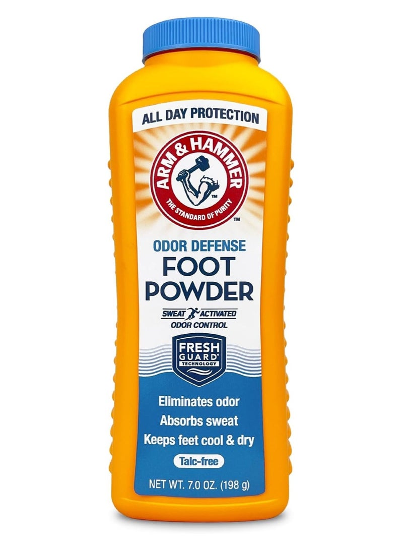 Arm & Hammer Foot Powder for Shoes & Feet, Talc-Free Odor & Moisture Control for Men & Women, 7 oz (1 Pack) - Image 1