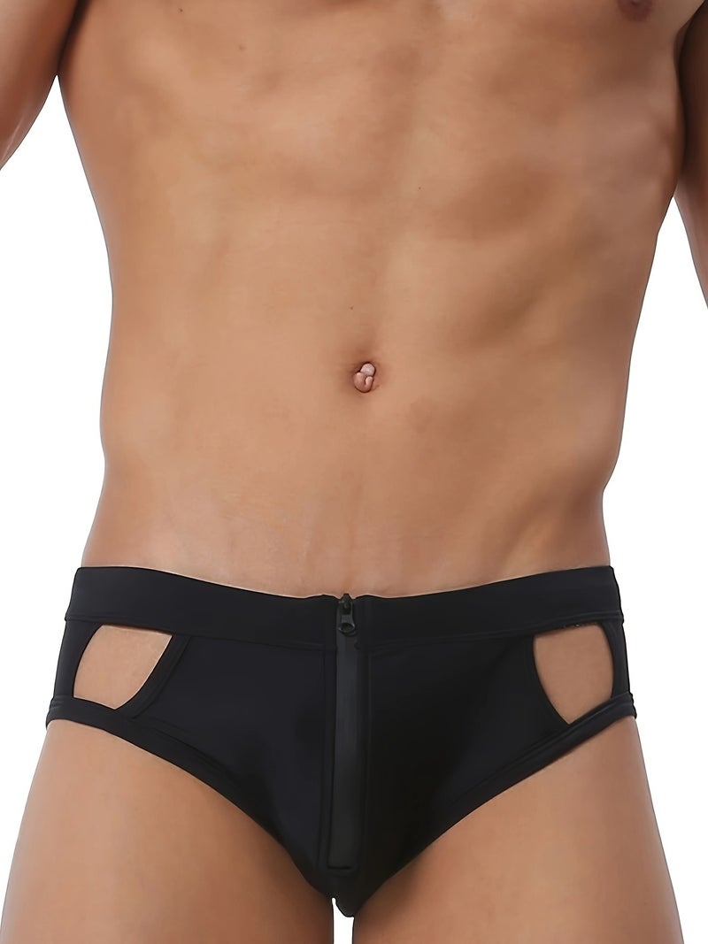 Men's New Style Low-Waist Mesh Swim Trunks, Fashionable Beach Shorts for Fitness & Travel - Image 4