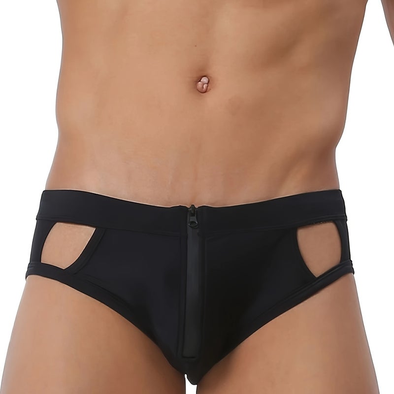 Men's New Style Low-Waist Mesh Swim Trunks, Fashionable Beach Shorts for Fitness & Travel - Image 2