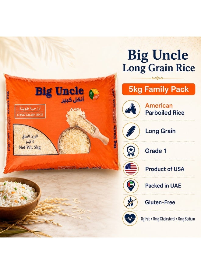 Big Uncle American Rice- 5 Kg - Image 3