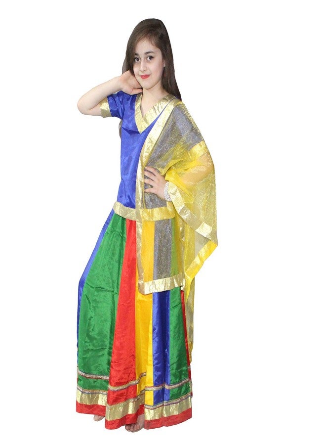 Kaku Fancy Dresses Multicolor Lehenga Choli for Girls/Ethnic Lehenga Choli with Dupatta for Girls - 7-8 Years - Image 3