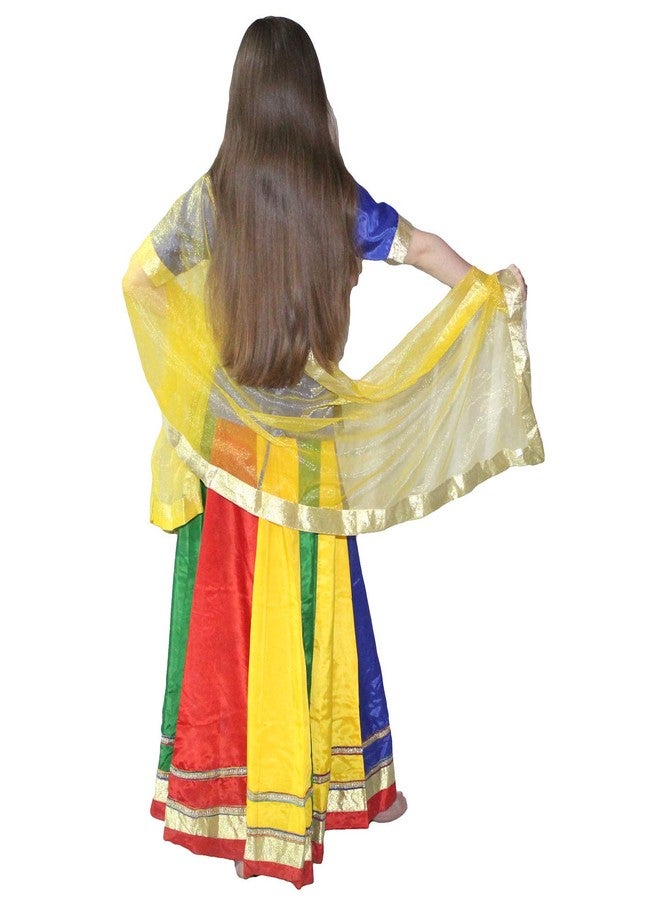Kaku Fancy Dresses Multicolor Lehenga Choli for Girls/Ethnic Lehenga Choli with Dupatta for Girls - 7-8 Years - Image 2
