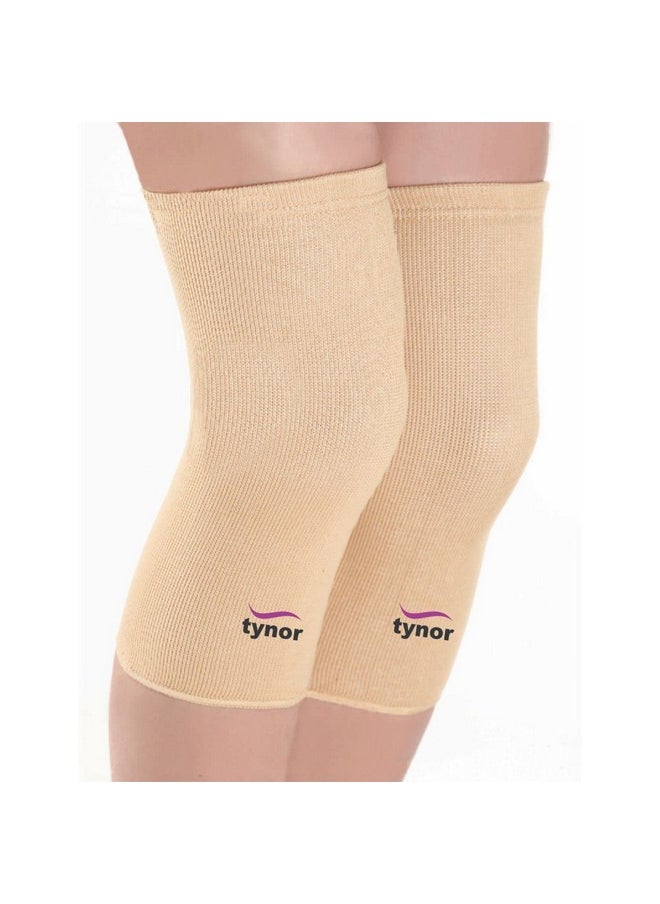 Tynor TYNOR Knee Cap, Beige, Medium, Pack of 2  - Image 1