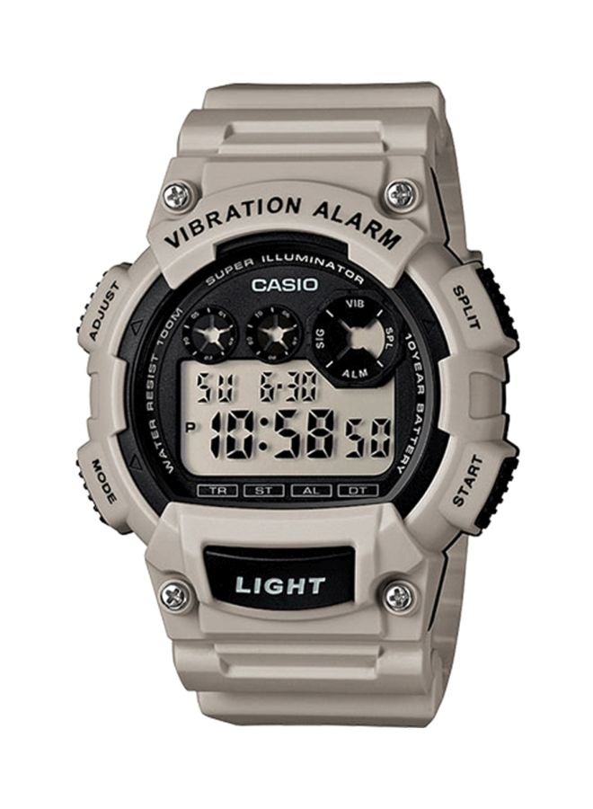 CASIO Men Water Resistant Digital Watch W-735H-8A2 - 47 mm - Grey - Image 1