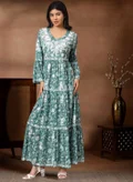 Alaya Seagreen & White