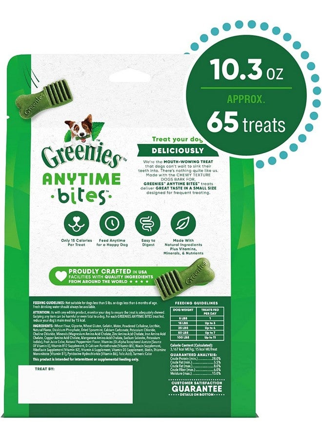 جرينيز مكافآت الكلاب جرينيز أني تايم بايتس، بنكهة النعناع، كيس ١٠٫٣ أونصة - Image 1