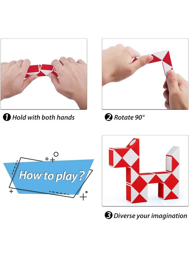 Kiditos Qiyi Magic Snake Cube Twisty Puzzle Toys (36 Blocks), For Kids Age 6 Years & Up, Multicolor - Image 3
