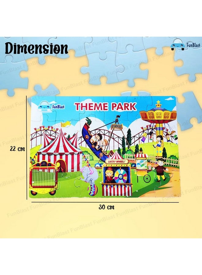 فنبلاست لعبة تركيب الصور المقطوعة من فن بلاست، مستوحاة من منتزه فان فير للأطفال - 24 قطعة، مناسبة للأولاد والبنات (متعددة الألوان) - Image 2