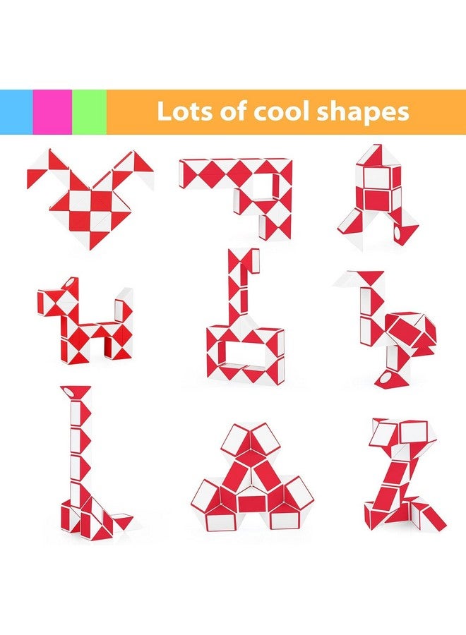 Kiditos Qiyi Magic Snake Cube Twisty Puzzle Toys (36 Blocks), For Kids Age 6 Years & Up, Multicolor - Image 2