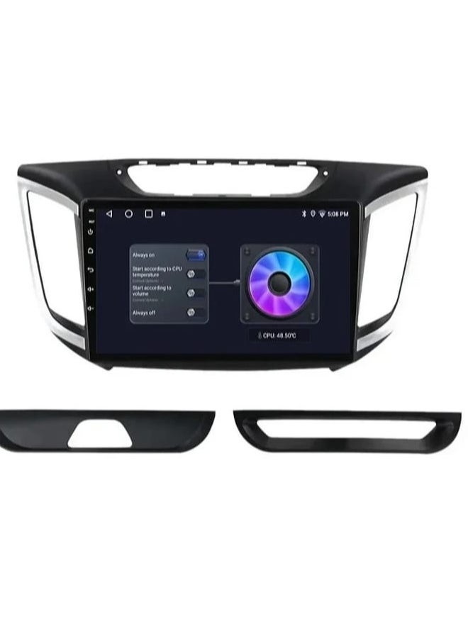 Hyundai Creta 2015-2019 Screen This modern, high-tech screen adds comfort and distinction to your driving experience. It allows you to view your trip information clearly and in high definition, and provides an easy way to communicate with the world around you. This screen features superior performance and innovative technology, making it an ideal choice for those looking to enhance their driving experience.