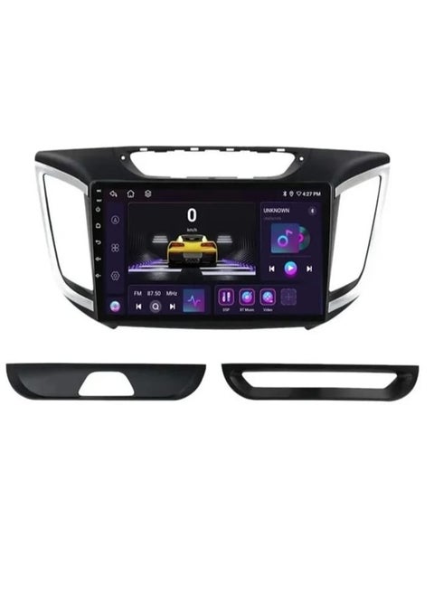 Hyundai Creta 2015-2019 Screen This modern, high-tech screen adds comfort and distinction to your driving experience. It allows you to view your trip information clearly and in high definition, and provides an easy way to communicate with the world around you. This screen features superior performance and innovative technology, making it an ideal choice for those looking to enhance their driving experience.