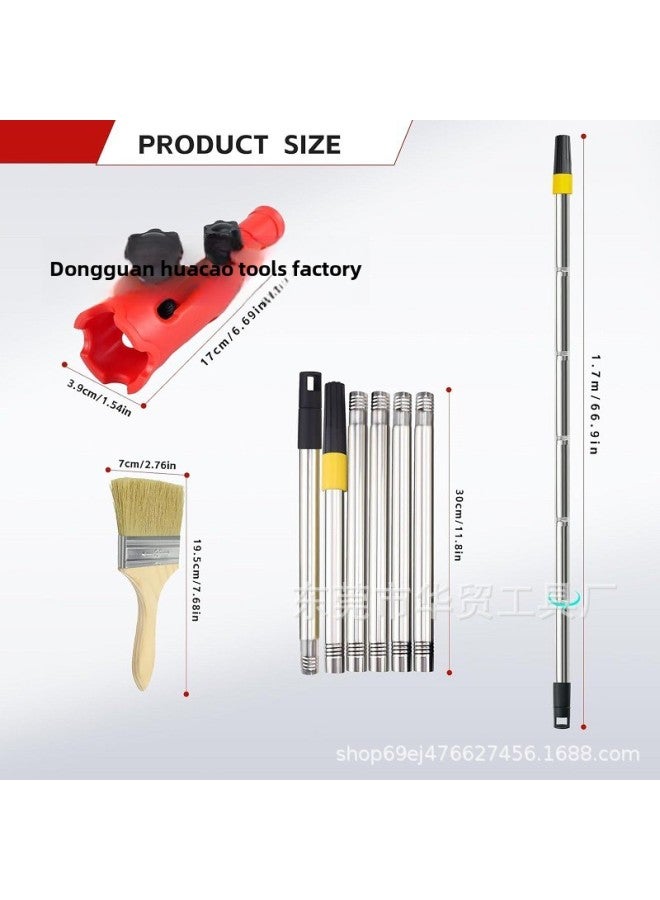 Multi-angle Roller Brush Paint Brush Extension Rod Handheld Paint Tool Extender Universal Bracket-Specification Model:Separate Brush  - Image 2