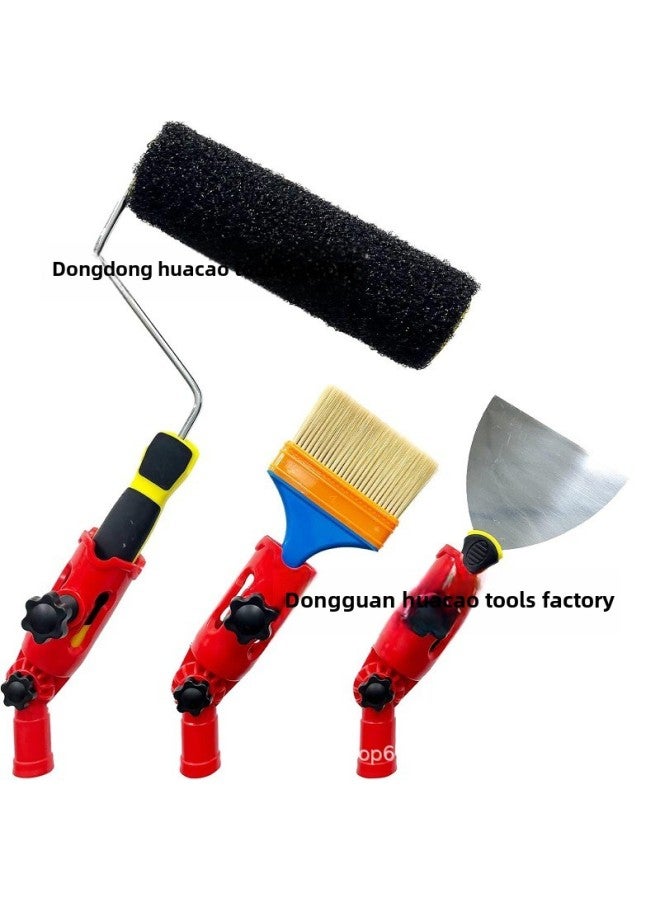 Multi-angle Roller Brush Paint Brush Extension Rod Handheld Paint Tool Extender Universal Bracket-Specification Model:Separate Brush  - Image 3