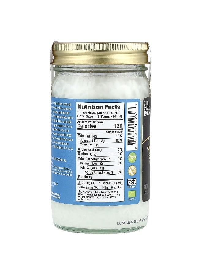 Artisana Artisana, Organics, Raw Virgin Coconut Oil, 14 fl oz (414 ml)  - Image 2