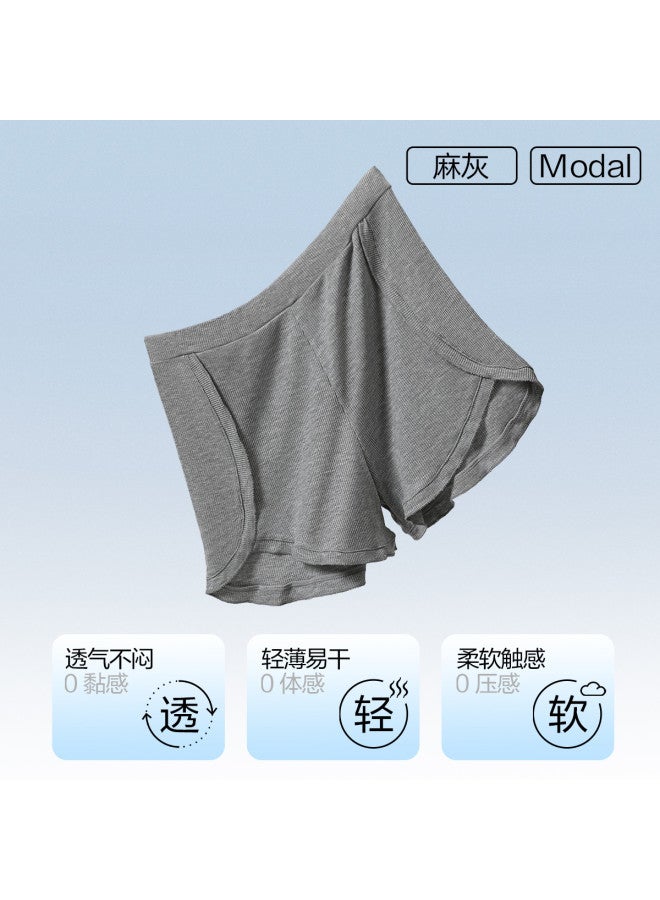 Red Bean Loose-Fitting Women'S Underwear For Outerwear, Vertical Stripe Slimming Sleep Pants, Anti-Exposure Safety Shorts - Image 3