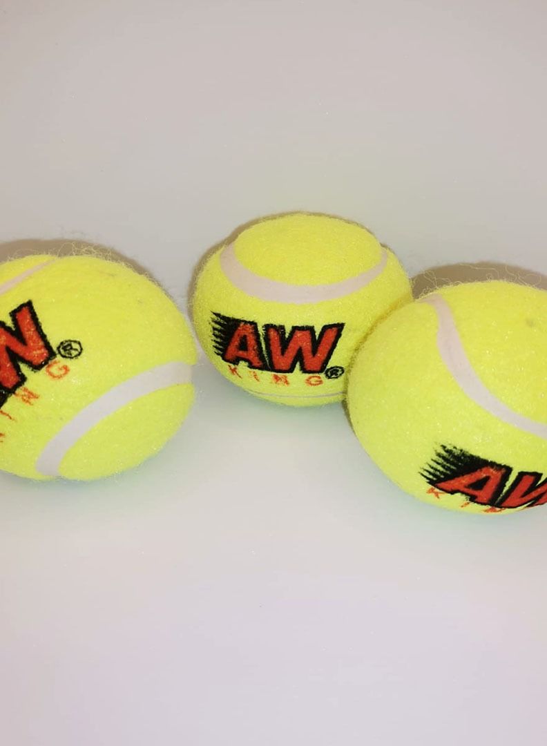 Cotton hub كرات تنس إضافية 3 قطع للمبتدئين، متينة، مطاط طبيعي، متعددة الاستخدامات، عبوة متعددة - Image 3