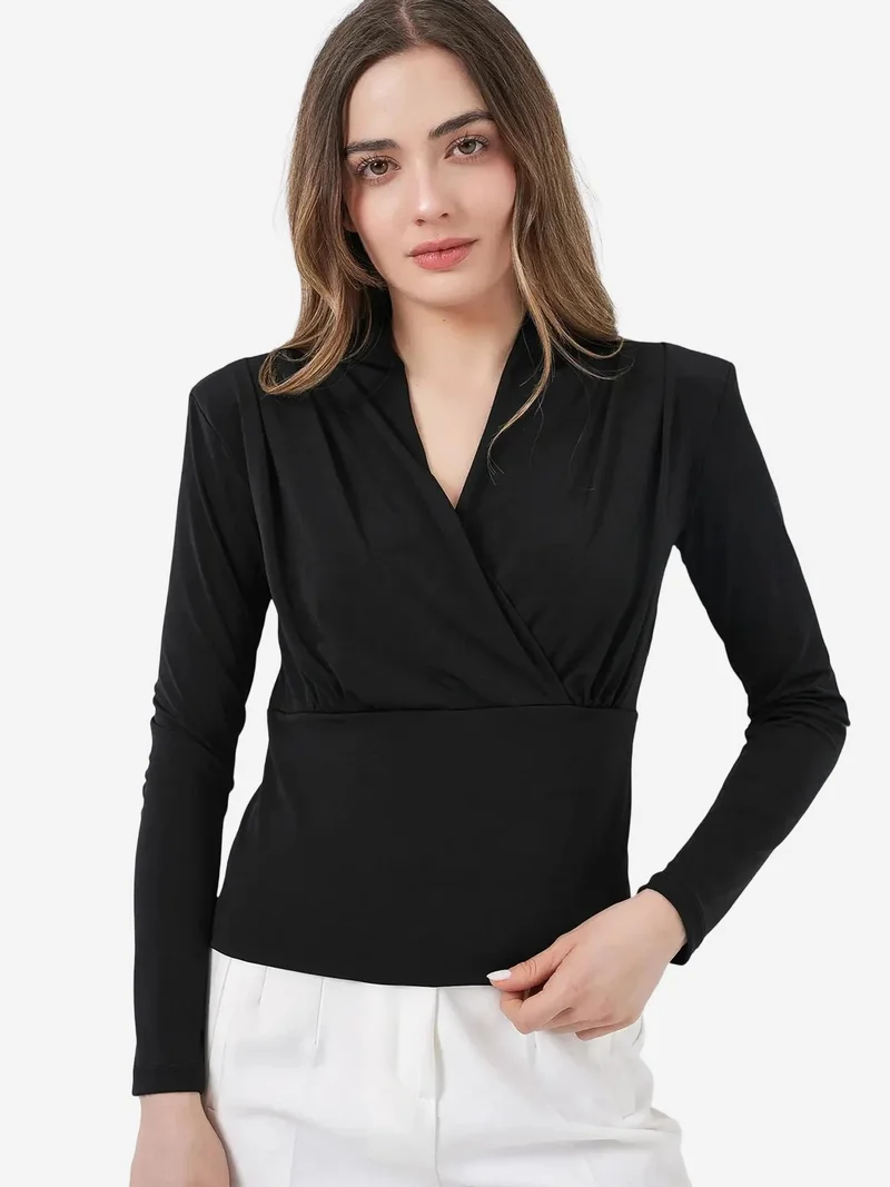 BIG DART BDART V-Neck Drape Blouse