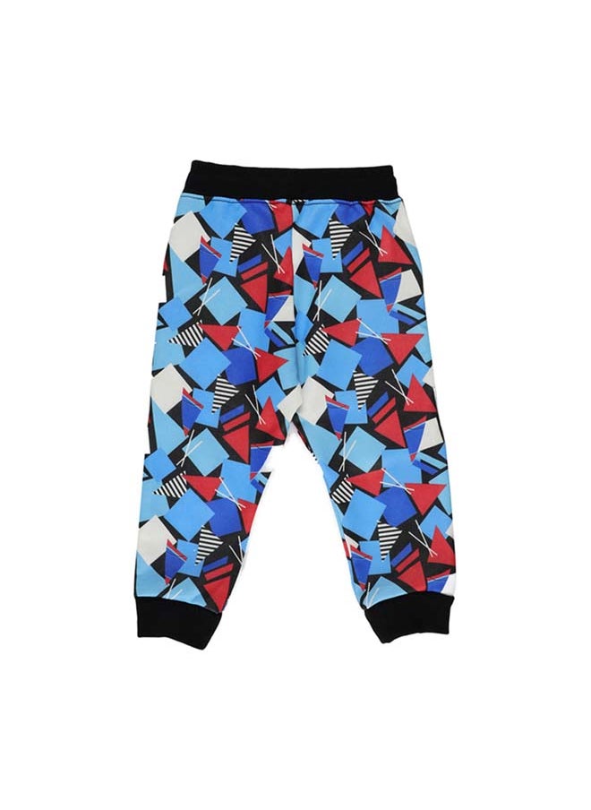 Panco - CHANGE THE GAME Geometric Printed Tracksuit Bottom - Image 1