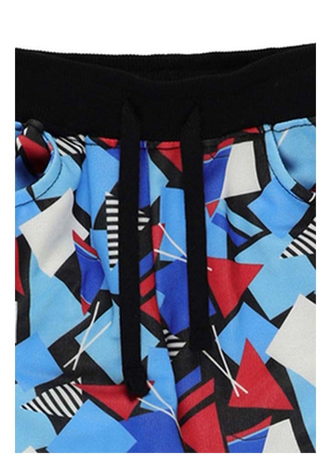 Panco - CHANGE THE GAME Geometric Printed Tracksuit Bottom - Image 1