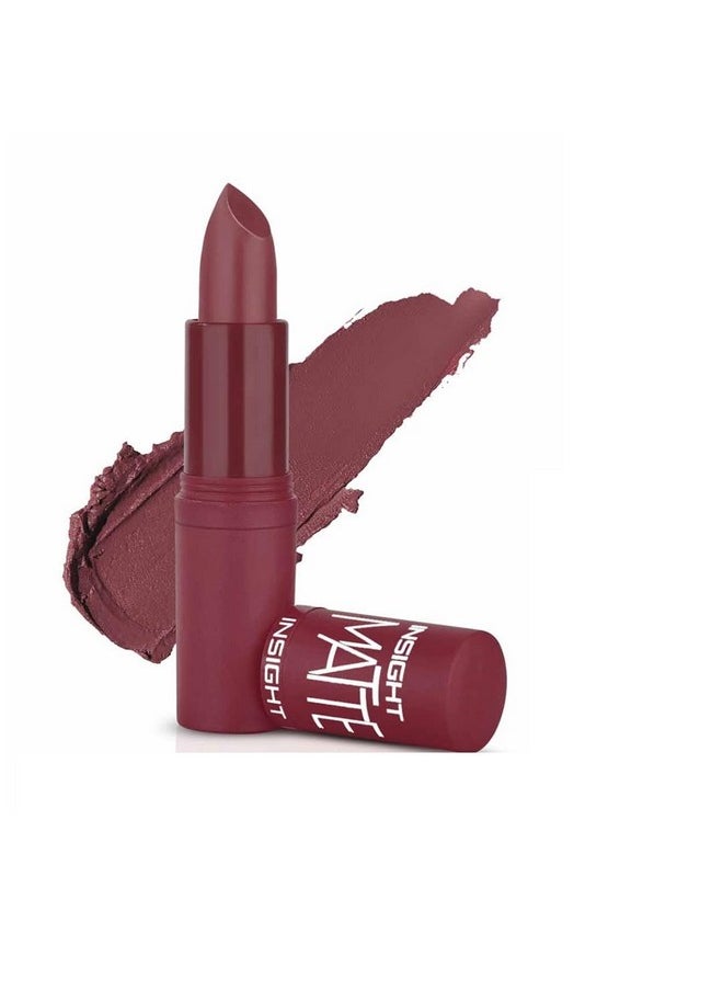 Insight - Cosmetics Matte Lipstick |Long Lasting Lipstick For Women |Keeps Lips Moisturised |Single Swipe Application |Smooth & Light Weight |One Swipe Pigmentation(L-21=17) - Image 1