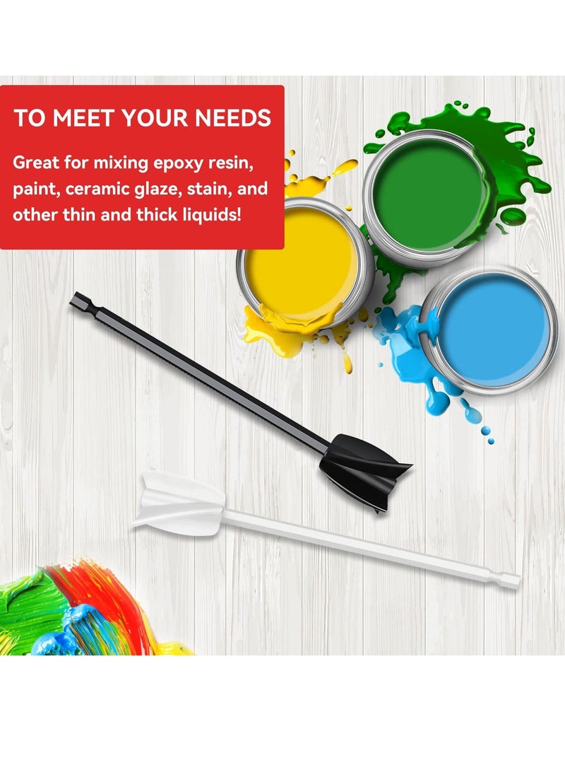 SYOSI - Resin Mixer Paddles, epoxy mixer-Reusable Paint Mixer- Paint Stirrer Drill Attachment for Resin(4pack) - Image 1