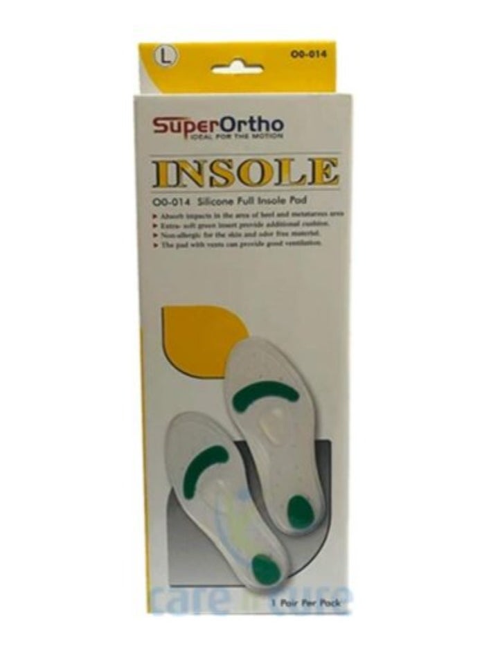SuperOrtho Silicone Full Insole Pad- O0-014  - Image 1