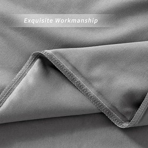NookZuzu 2 Pack Microfiber King Zipper Pillowcases, Soft Comfortable Not Shrink Dark Gray Pillow Case, Breathable Pillow Cases Set of 2 (20x36 Inches) - Image 5