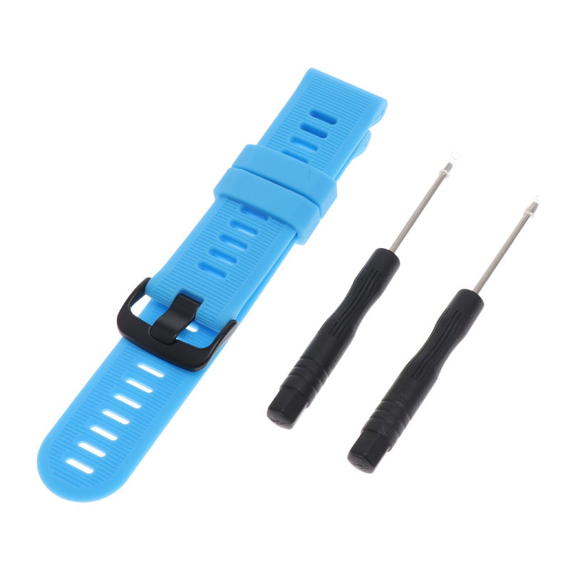 Silicone Blue Strap PC Hard Rubber Anti drop Protective Shell Compatible for Garmin forerunner 945 and 935 - Image 1