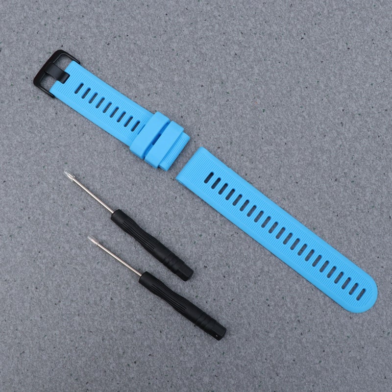 Silicone Blue Strap PC Hard Rubber Anti drop Protective Shell Compatible for Garmin forerunner 945 and 935 - Image 3