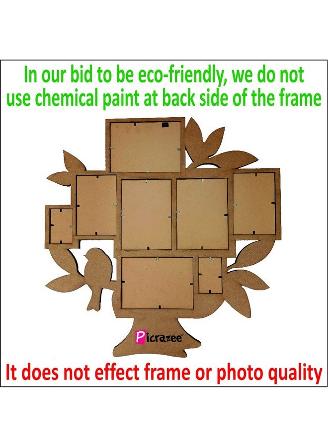 PICRAZEE إطار صور جدارية من MDF من بيكرازي لعدة صور في إطار واحد إطار صور عائلية ديكور جداري لغرفة المعيشة وغرفة النوم والهدايا (D7-شجرة العائلة) - Image 5