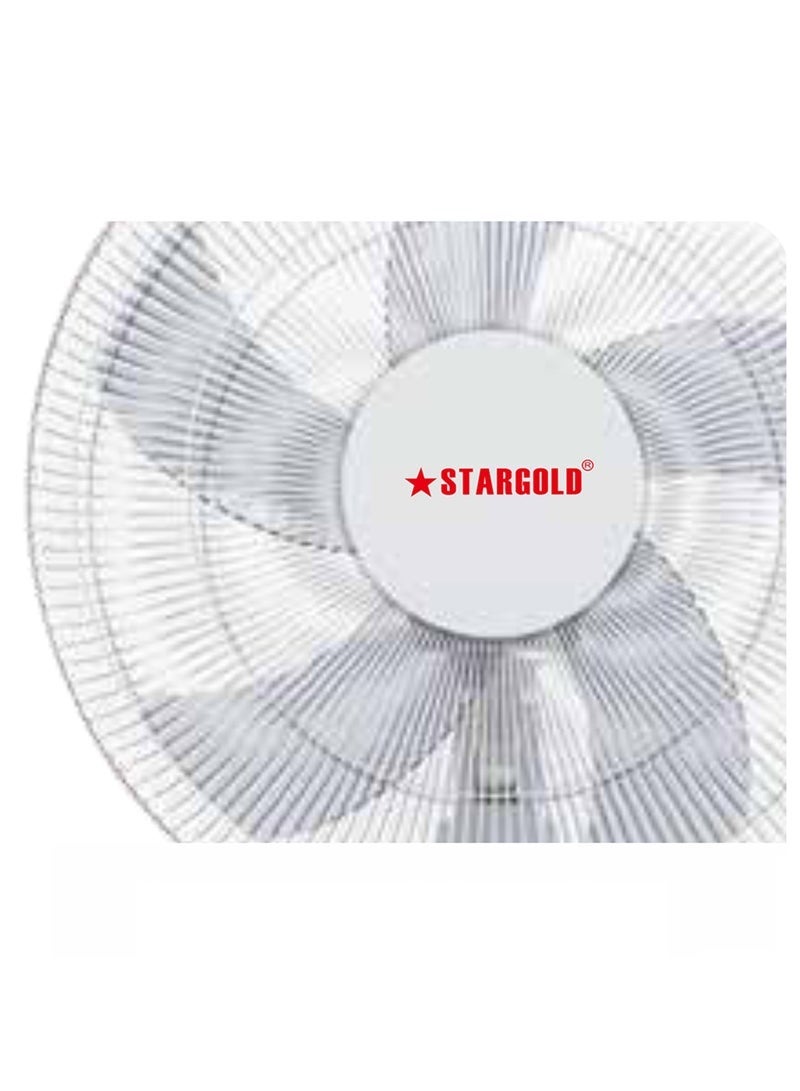 ستارجولد 16-Inch Wall Mounted Electric Fan – 70W Powerful Motor, 3-Speed Adjustable Settings, Wide Oscillation, Quiet Operation, Energy-Efficient Cooling, Ideal for Home, Office, Bedroom, Living Room, Shops or Commercial Spaces, Durable White Design for Reliable Comfort and Air Circulation - Image 4