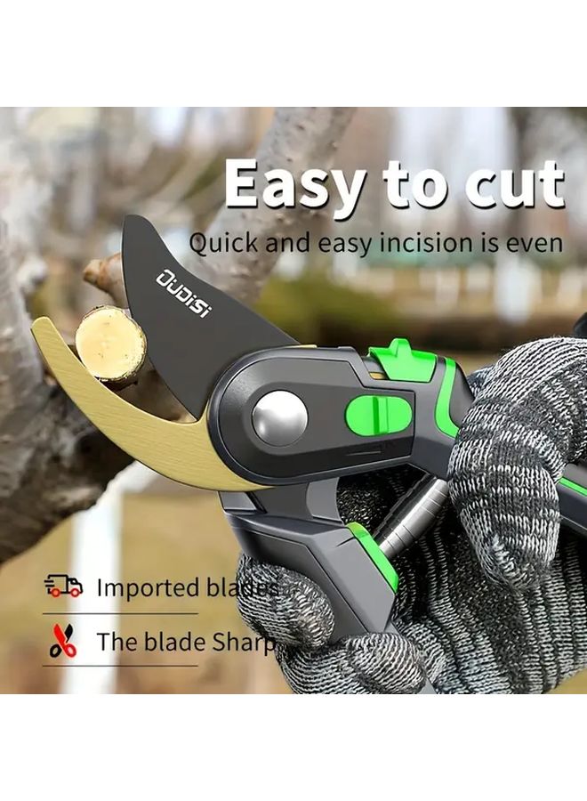 202B High Carbon Steel Pruning Scissors Manual Garden Shears for Branches Fruit Trees - Image 3