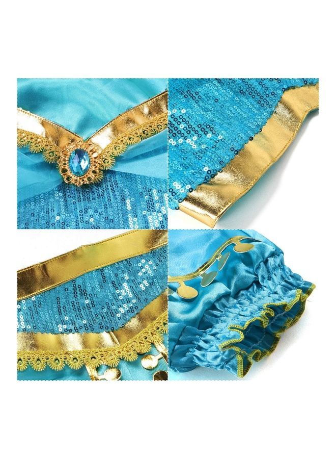 NIBEMINENT Tacobear Jasmine Costume with Wig 120cm - Image 4