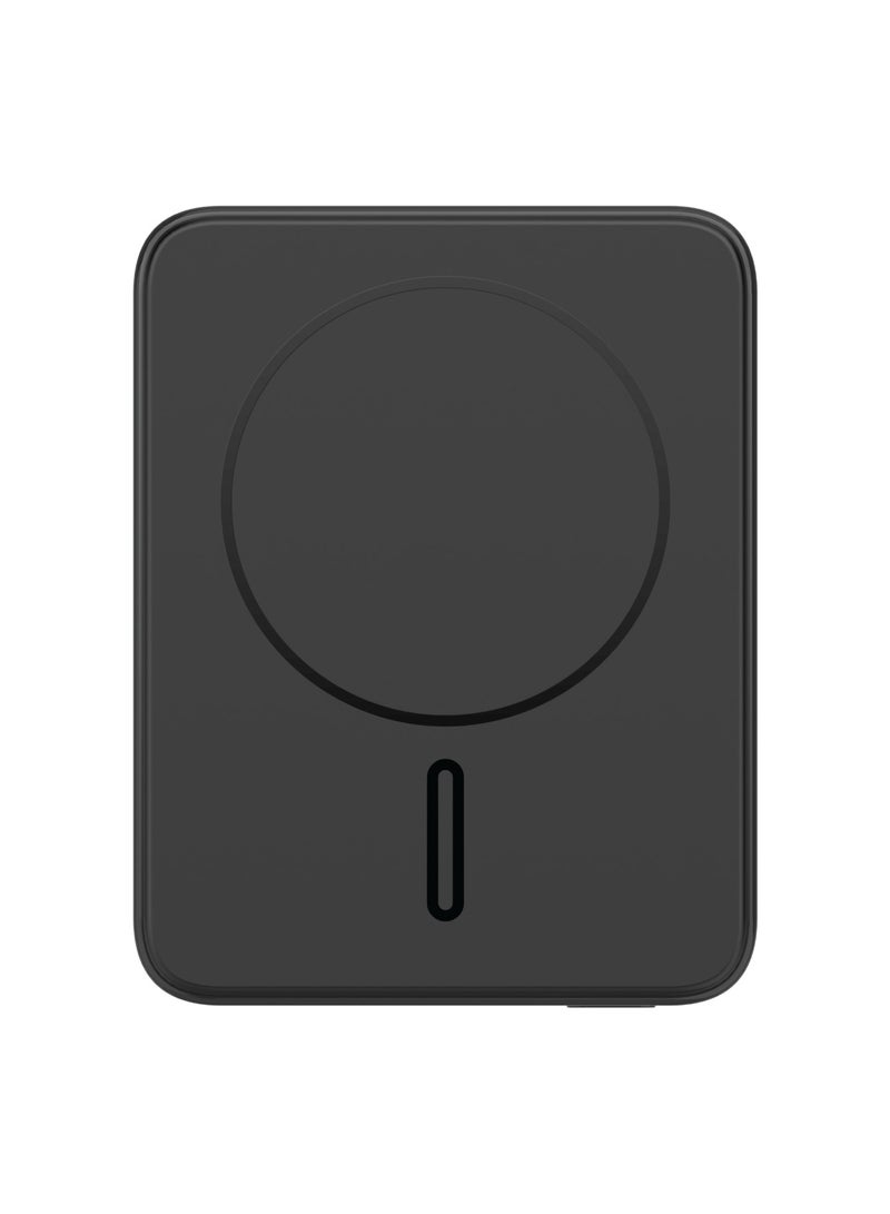 Momax Q.Mag Minimal 10000mAh MagSafe Power Bank PD Fast Charging and Wireless Charging 15W - Black - Image 4