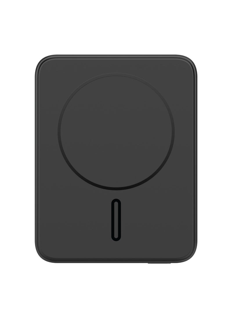 Momax - Momax Q.Mag Minimal 10000mAh MagSafe Power Bank PD Fast Charging and Wireless Charging 15W - Black - Image 1