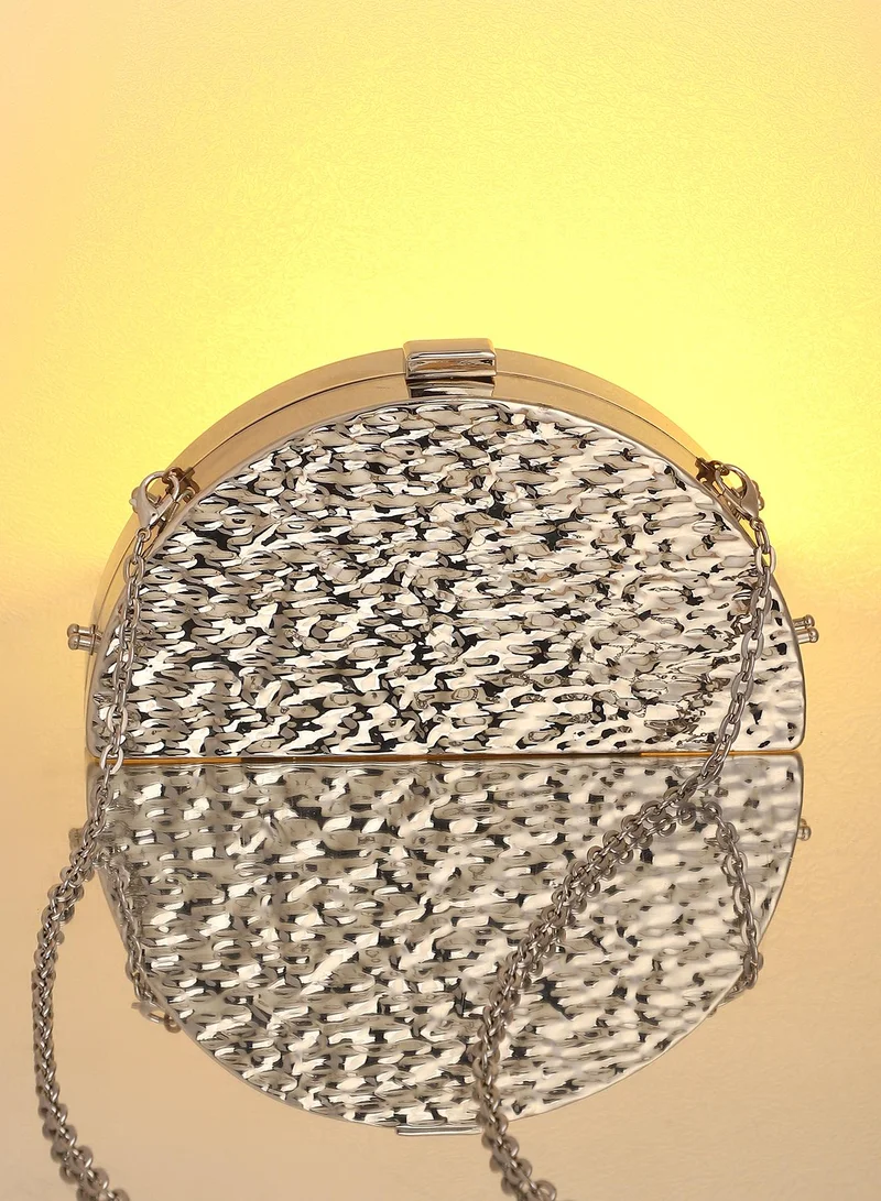 Patterned Round Clutch