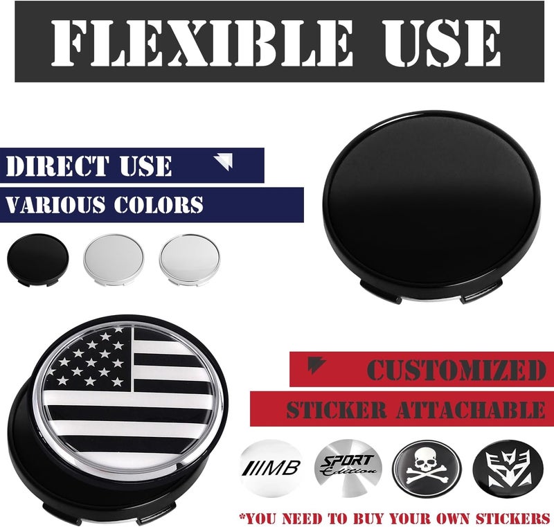 KitsPro 56MM Hub Centre Caps Wheel Centre Caps, Pack of 4 - Image 5