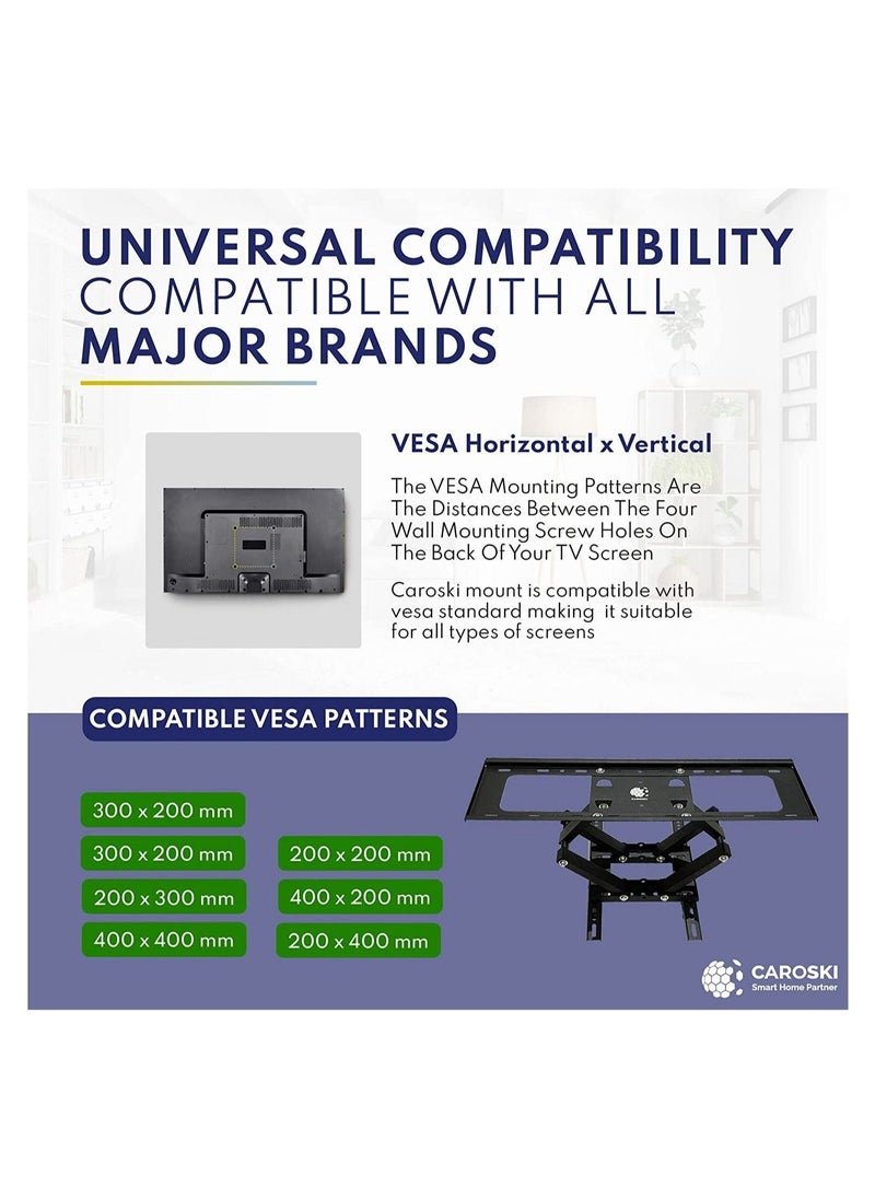 XiuWoo TV Wall Mount - TV Mount/TV Stand Wall Mount for 32,40,50,55,65, 75 To 85 Inch LED, Swivel TV Bracket with Dual Articulating Arms - Image 3