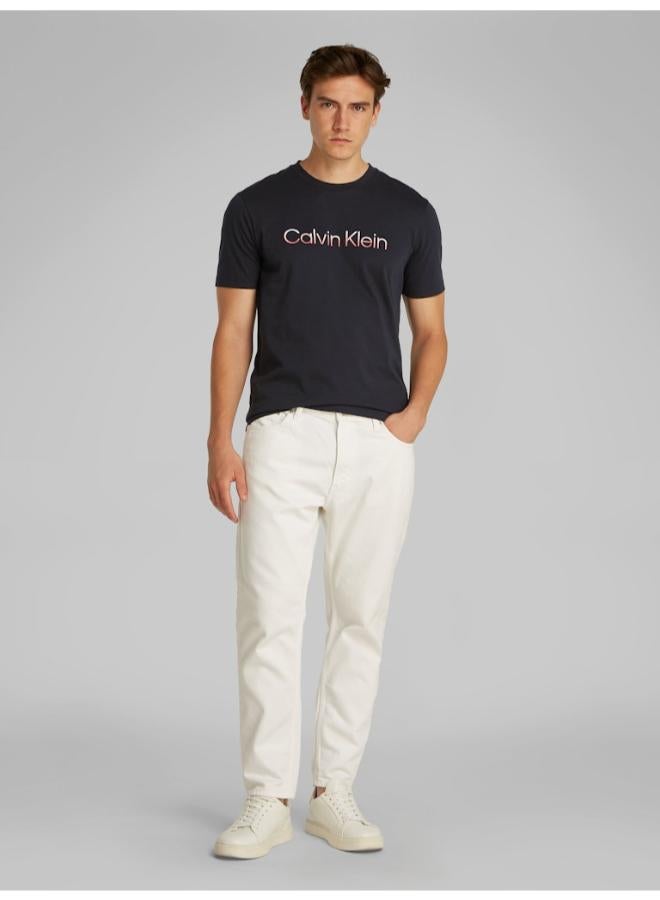 CALVIN KLEIN Logo Crew Neck T-Shirt - Image 4