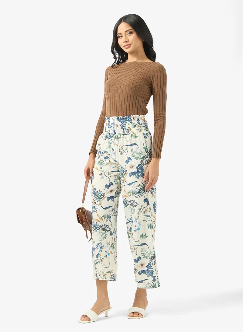 ELLA Tropical Print Pants